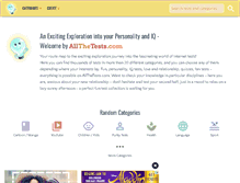 Tablet Screenshot of allthetests.com